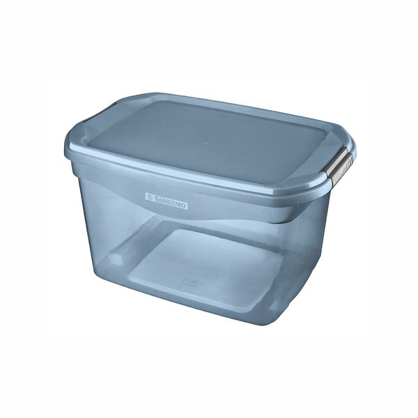 Caixa Organizadora Sanremo Flex em Plástico Azul 29L Caixa Organizadora Sanremo Flex em Plástico Azul 29L