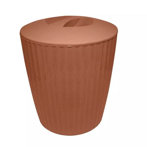 Lixeira Martiplast Groove 5L Terracota