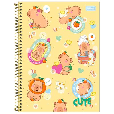 Caderno Universitário 1M Feminino Capyclub 359203 - Tilibra