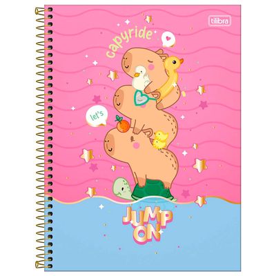 Caderno Universitário 1M Feminino Capyclub 359203 - Tilibra