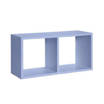 Nicho Duplo Prat-k Cubo Retangular em MDP 56x28x20cm Azul