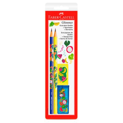 Kit Escrita Glimmer Botanica 4 Peças Faber-Castell