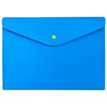 Pasta Envelope com Botao A4 Full Color Azul - Dello