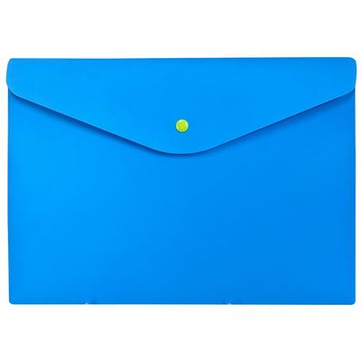 Pasta Envelope com Botao A4 Full Color Azul - Dello