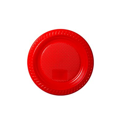 Prato Descartável Copobrás Nº15 com 10 Unidades Vermelho