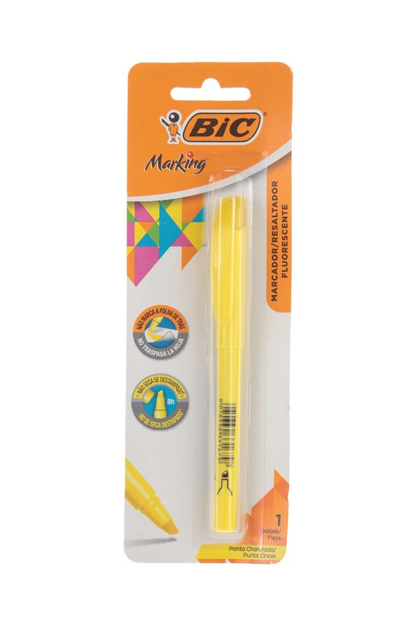 Marcador De Texto Liner Amarela Bic