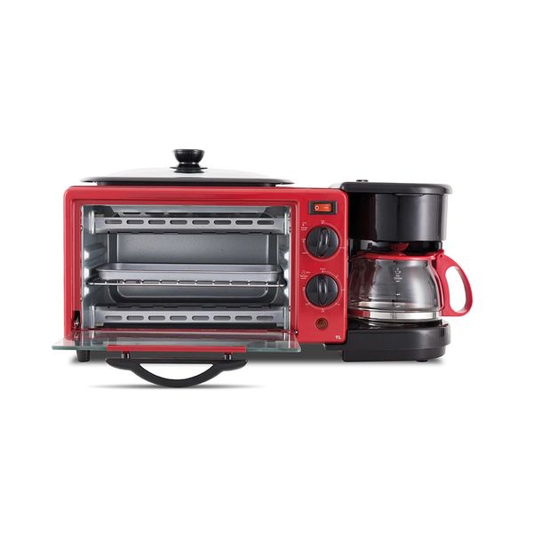 Forno Elétrico Philco PFE09V 3 em 1 Vermelho - 127V