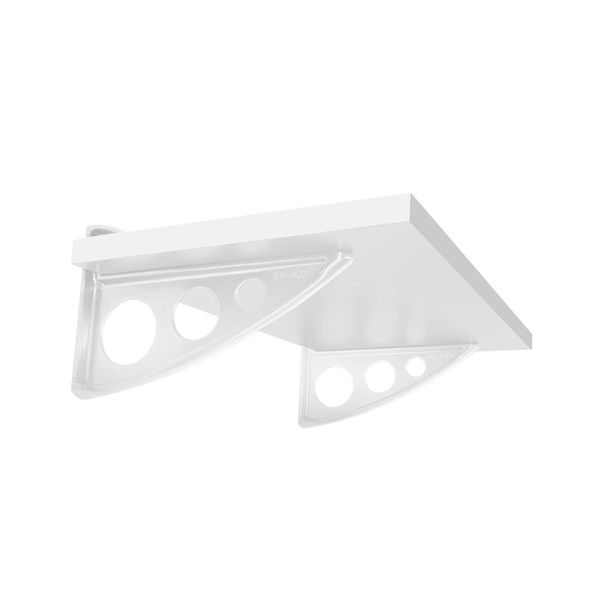 Prateleira Vangard Pratk 1,5x30x60cm com Suporte Branca