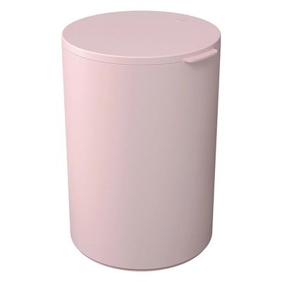 Lixeira de Plástico com Tampa Coza Serene Rosa 5L