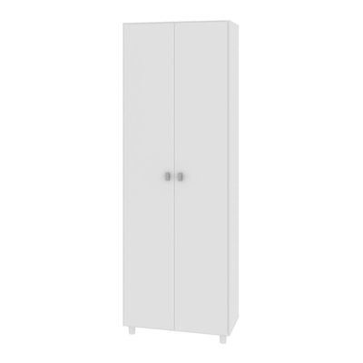 Sapateira Vertical 57cm Com 2 Portas E 7 Prateleiras Multimóveis Cr35394 Branco