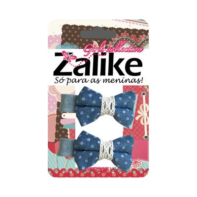 Pressilha para Cabelo Zalike Jeans Mini com 2 Unidades