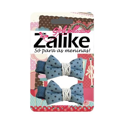 Pressilha para Cabelo Zalike Jeans Mini com 2 Unidades