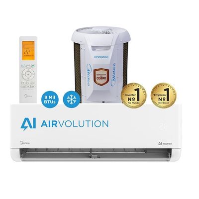 Ar-condicionado Split 9.000 Btus AI Airvolution Frio Midea 42EFVCA09M5.38TAVCA09M5 220V