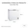Freezer Horizontal 198L Inverter Branco Midea MDRC280SFZ013 Bivolt