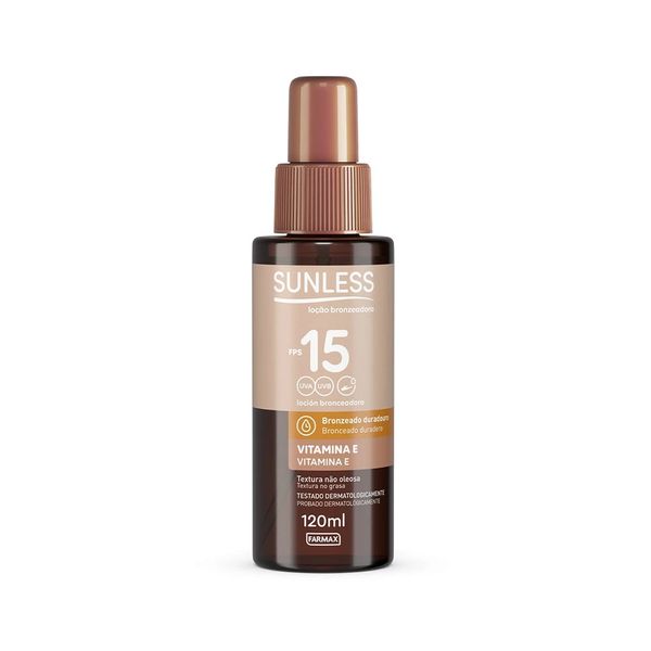 Loção Bronzeadora  Sunless Creme FPS 15 120ml