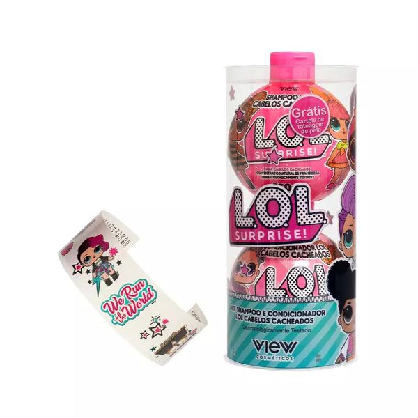 Kit Lol Cachos com Cartela de Tatuagem
