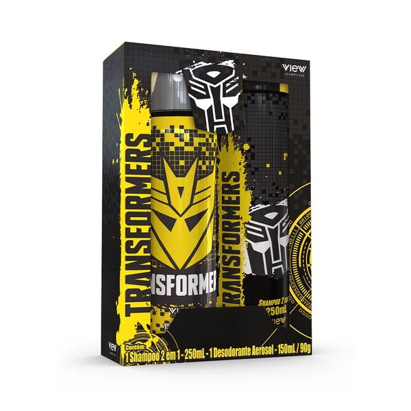 Kit Shampoo 2 em 1 e Desodorante Transformers