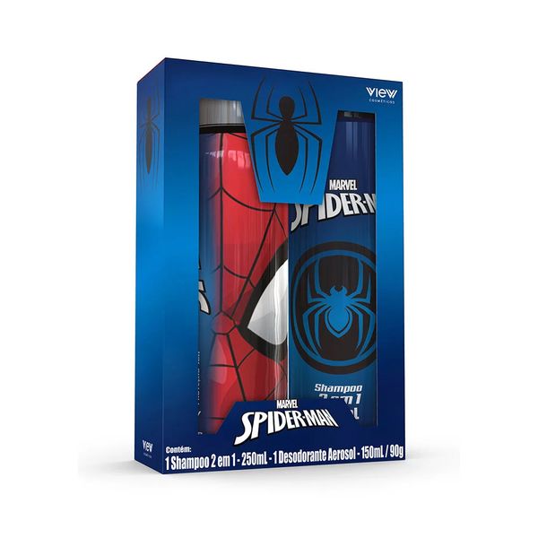 Kit Shampoo 2 em 1 e Desod Homem Aranha
