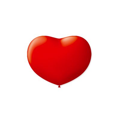 Balão São Roque Coração Nº6 com 50 Unidades Vermelho