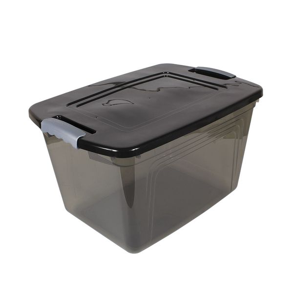 Caixa Organizadora São Bernardo em Plástico Preta 30L Caixa Organizadora São Bernardo em Plástico Preta 30L