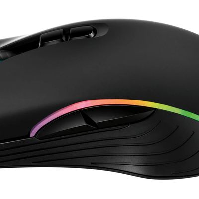 Mouse Gamer X-Zone GMF-01 RGB, 7 Botões, 4800DPI Preto