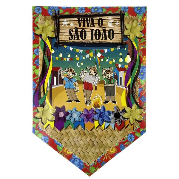 Painel Decorativo Junino Luiz Gonzaga 40x59cm - Item Sortido Painel Decorativo Junino Luiz Gonzaga 40x59cm - Item Sortido