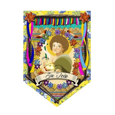 Painel Decorativo Junino Luiz Gonzaga 40x59cm - Item Sortido