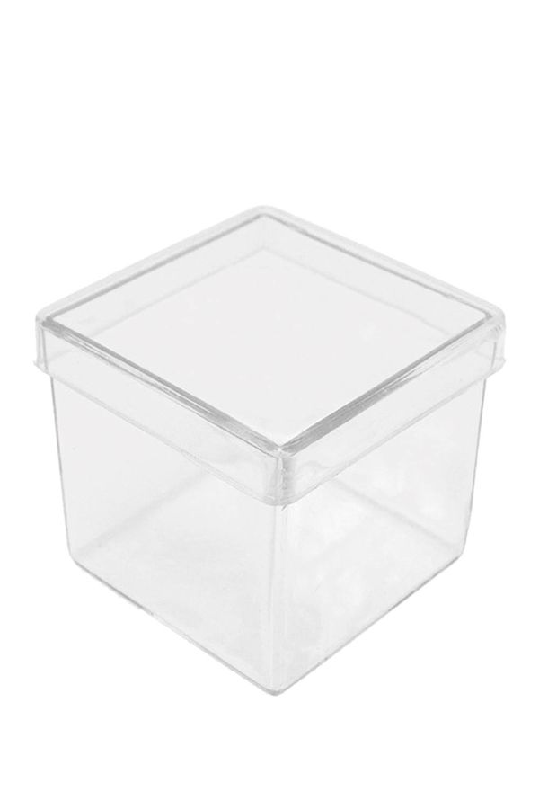 Caixa Acrílica Massari Cristal 5x5cm com 10 Unidades