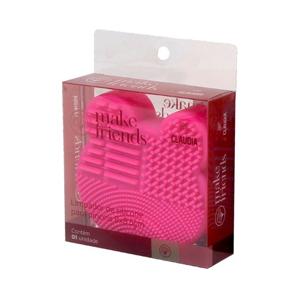 Limpador de Silicone para Pincéis Make Friends 8x8x5cm Limpador de Silicone para Pincéis Make Friends 8x8x5cm