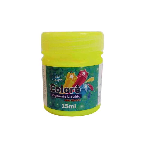 Corante Líquido Neon com 15ml Amarelo