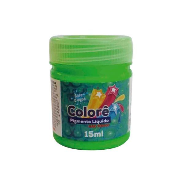 Corante Líquido Neon com 15ml Verde