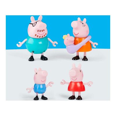 Bonecos Peppa Pig e Familia Com 5 Hasbro
