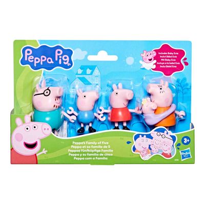 Bonecos Peppa Pig e Familia Com 5 Hasbro