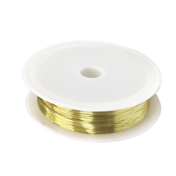 Arame Cabelo Kit Anjo 0.3mm 17m Dourado