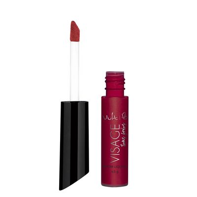 Batom Liquido Vult Visage Vermelho Frio