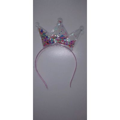 Tiara de Cabelo Zalike Pop Glitter - Item Sortido