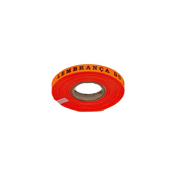 Fita de Tafetá Senhor do Bonfim com 45m com 100 Unidades Laranja Neon