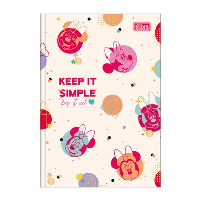 Caderno Tilibra Brochura Capa Dura 1/4 Minnie 80 Folhas Capas Diversas - Item Sortido