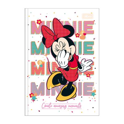 Caderno Tilibra Brochura Capa Dura 1/4 Minnie 80 Folhas Capas Diversas - Item Sortido