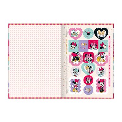 Caderno Tilibra Brochura Capa Dura 1/4 Minnie 80 Folhas Capas Diversas - Item Sortido