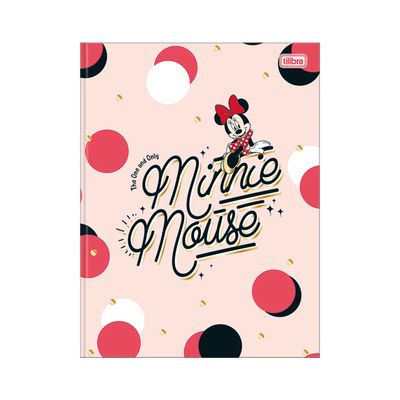 Caderno Tilibra Brochura Capa Dura 1/4 Minnie 80 Folhas Capas Diversas - Item Sortido