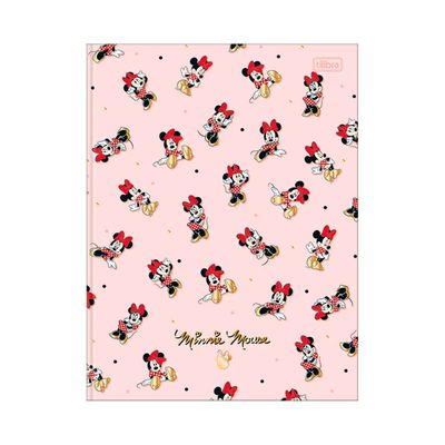 Caderno Tilibra Brochura Capa Dura 1/4 Minnie 80 Folhas Capas Diversas - Item Sortido