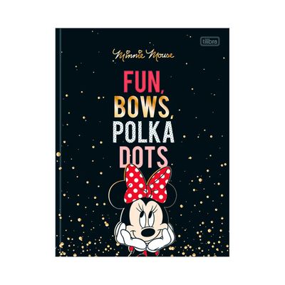 Caderno Tilibra Brochura Capa Dura 1/4 Minnie 80 Folhas Capas Diversas - Item Sortido