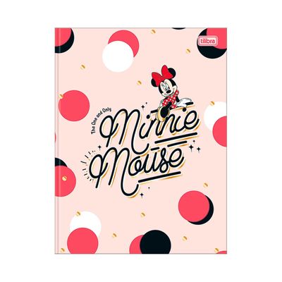Caderno Tilibra Brochura Capa Dura 1/4 Minnie 80 Folhas Capas Diversas - Item Sortido