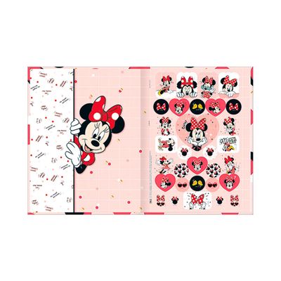Caderno Tilibra Brochura Capa Dura 1/4 Minnie 80 Folhas Capas Diversas - Item Sortido
