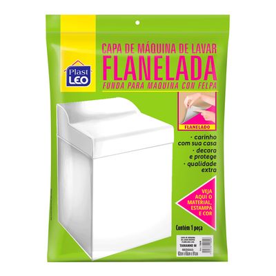 Capa de Máquina Plast-Leo Flanelada Lisa GG - Item Sortido