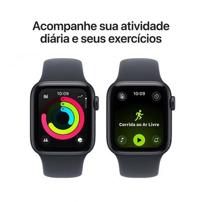 Apple Watch SE 3 GPS 40mm Pulseira Esportiva P/M Meia-Noite Meia-noite / Bivolt