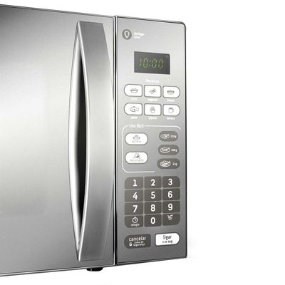 Forno de Micro-ondas Consul CM020BF com Função Descongelar, Design Moderno e Espelhado - 20L Cinza / 220V