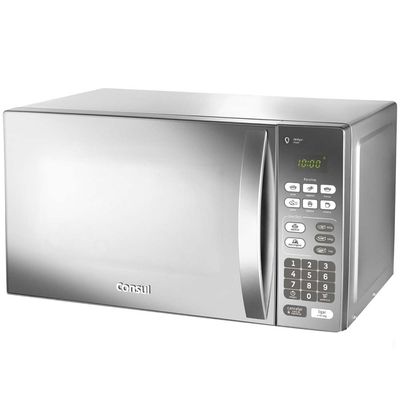 Forno de Micro-ondas Consul CM020BF com Função Descongelar, Design Moderno e Espelhado - 20L Cinza / 220V