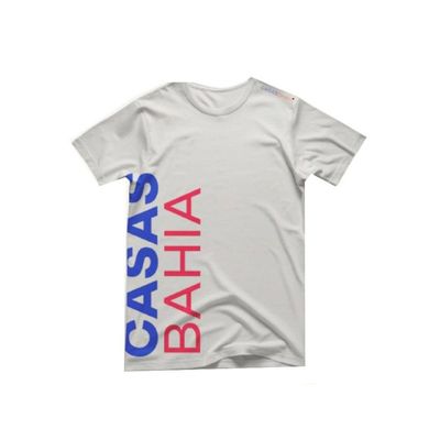 Camiseta Manga Curta Casas Bahia G / Branco